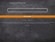 Tablet Screenshot of countrycreations.com